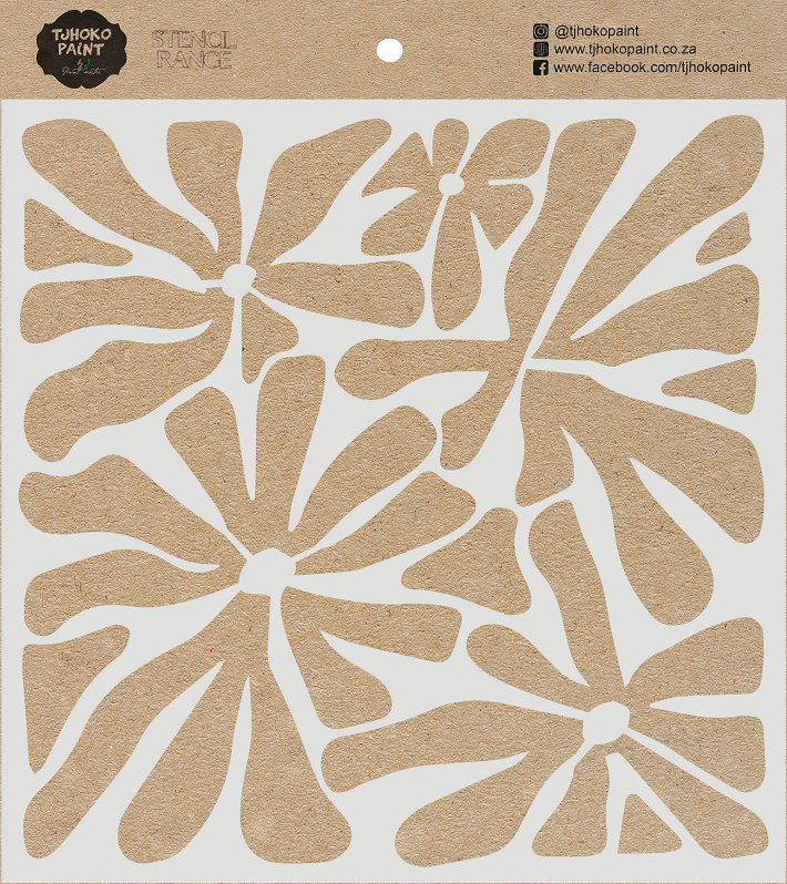 Retro Flower Power 15x15cm
