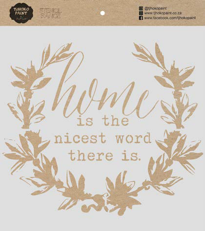 Homely Script 60x60cm