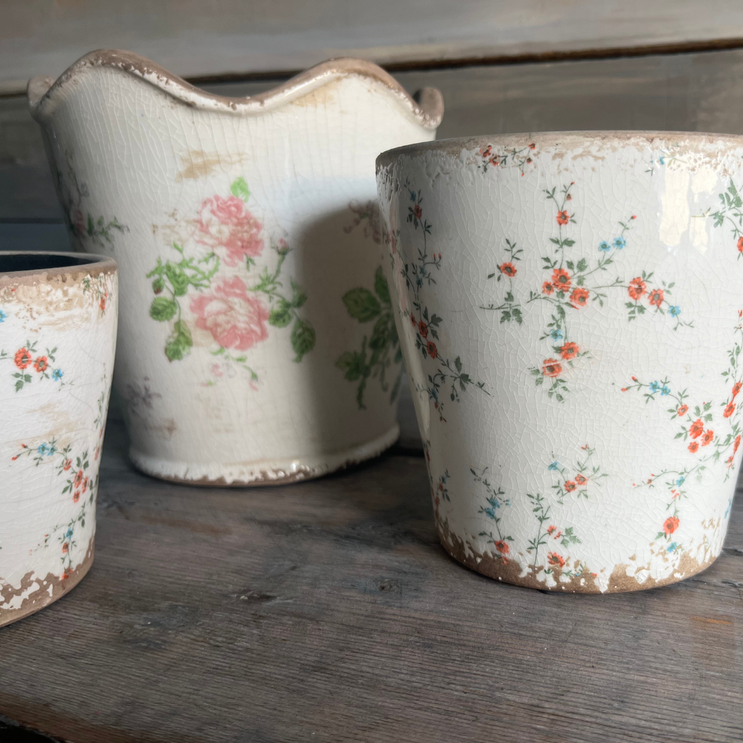 Vintage Floral Pot Collection