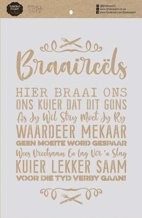 Braai Reels 45x70cm