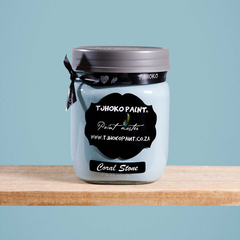 Coral Stone is a serene shade of muted blue with subtle hints of coral green undertones.