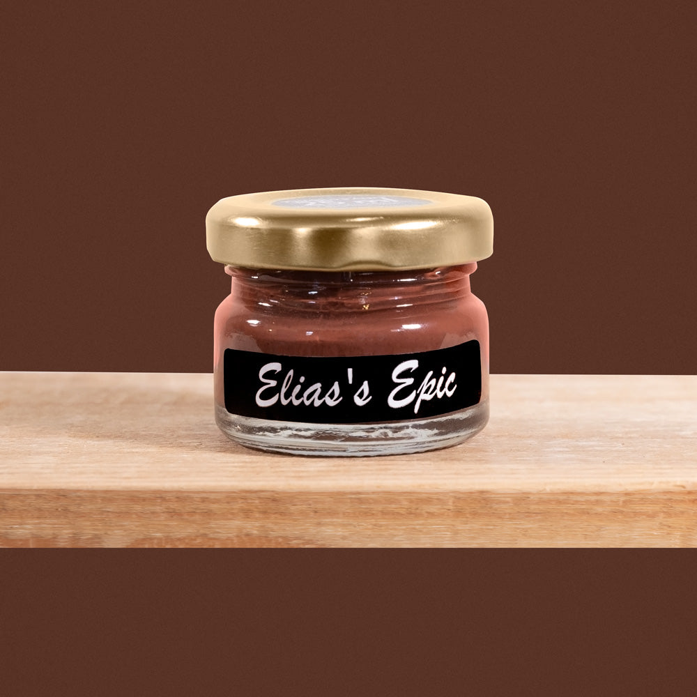 Elias's Epic is a deep, rich shade of brown reminiscent of dark rust.