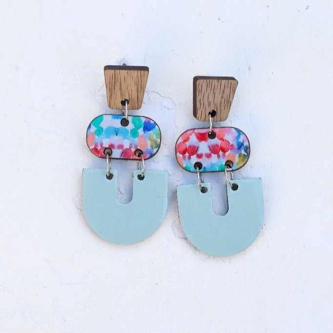 Fine Colourful Art Earrings