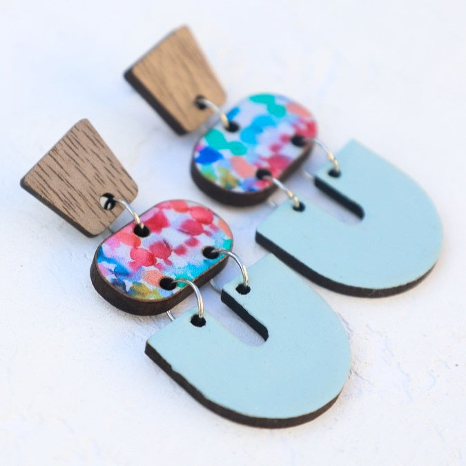 Fine Colourful Art Earrings