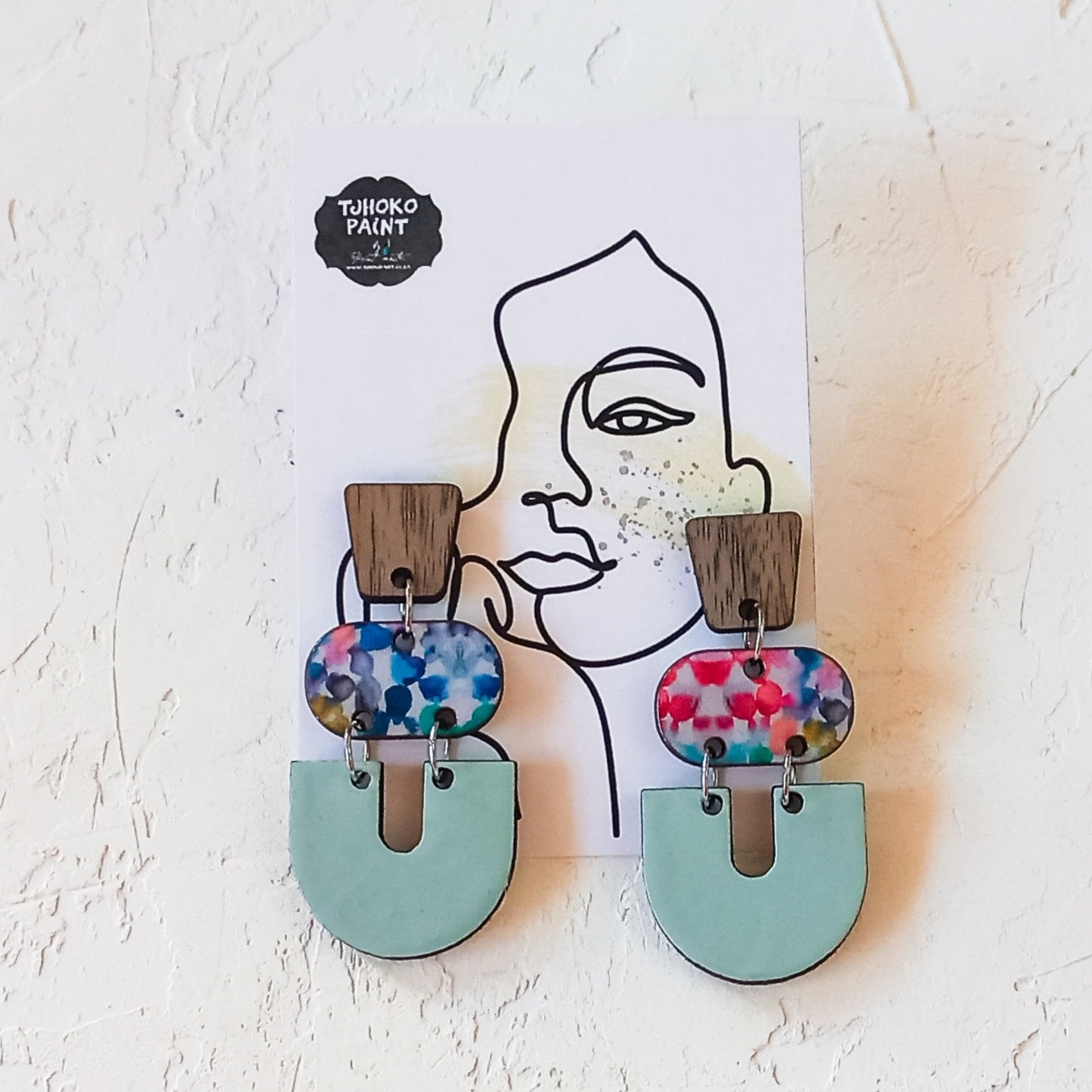 Fine Colourful Art Earrings