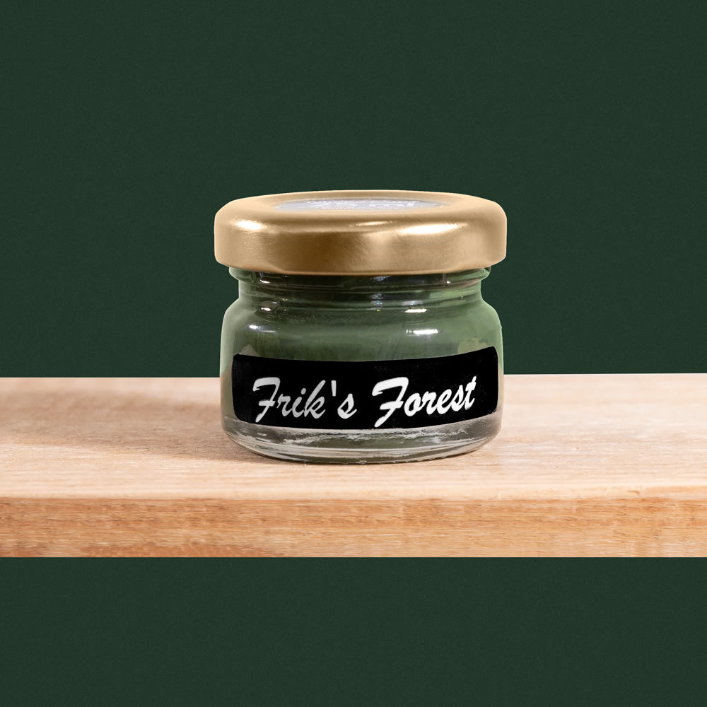 Friks Forest is a deep, mysterious shade of green reminiscent of dense woodland foliage.