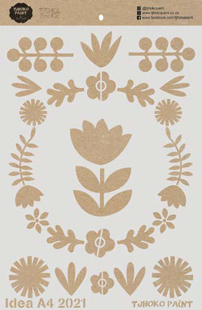 Folk Style Florals A4