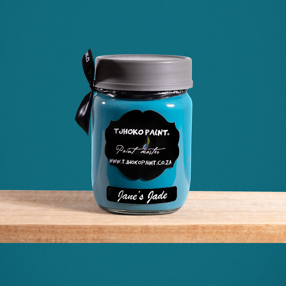 Janes Jade is a rich, vibrant shade of teal reminiscent of precious jade gemstones.