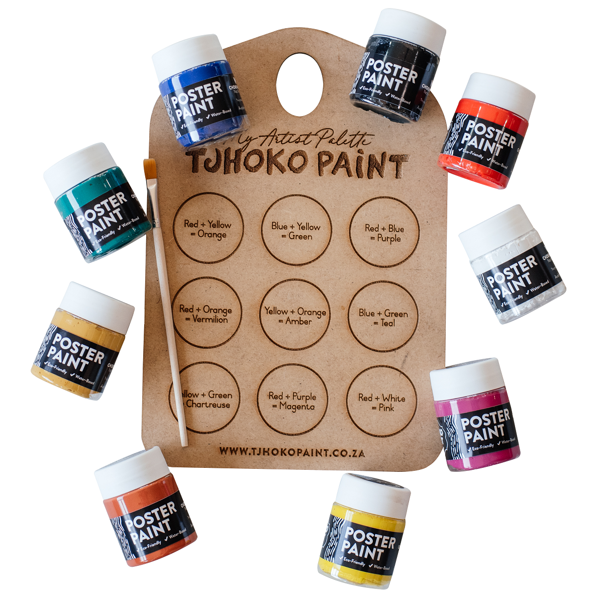 Our vibrant Kiddies poster paints, specially designed for young artists