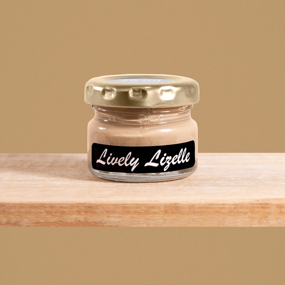 Lively Lizelle is a warm, inviting shade of caramel reminiscent of golden autumn leaves.