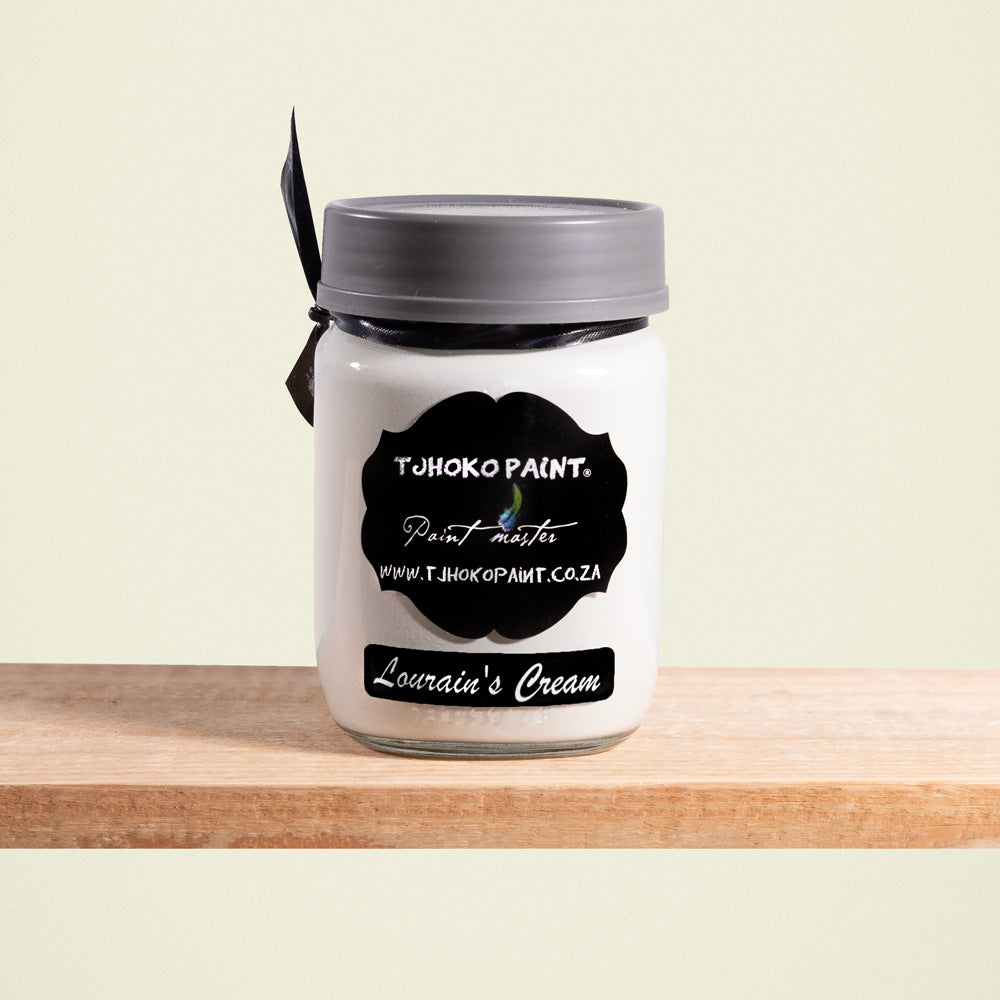 Lourain’s Cream corresponds to a light, muted shade of yellow-beige.