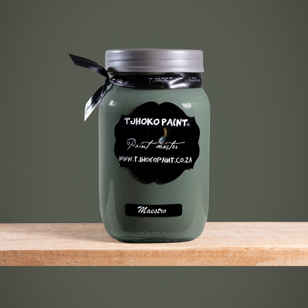 Maestro is a rich, earthy shade of green with hints of warmth.