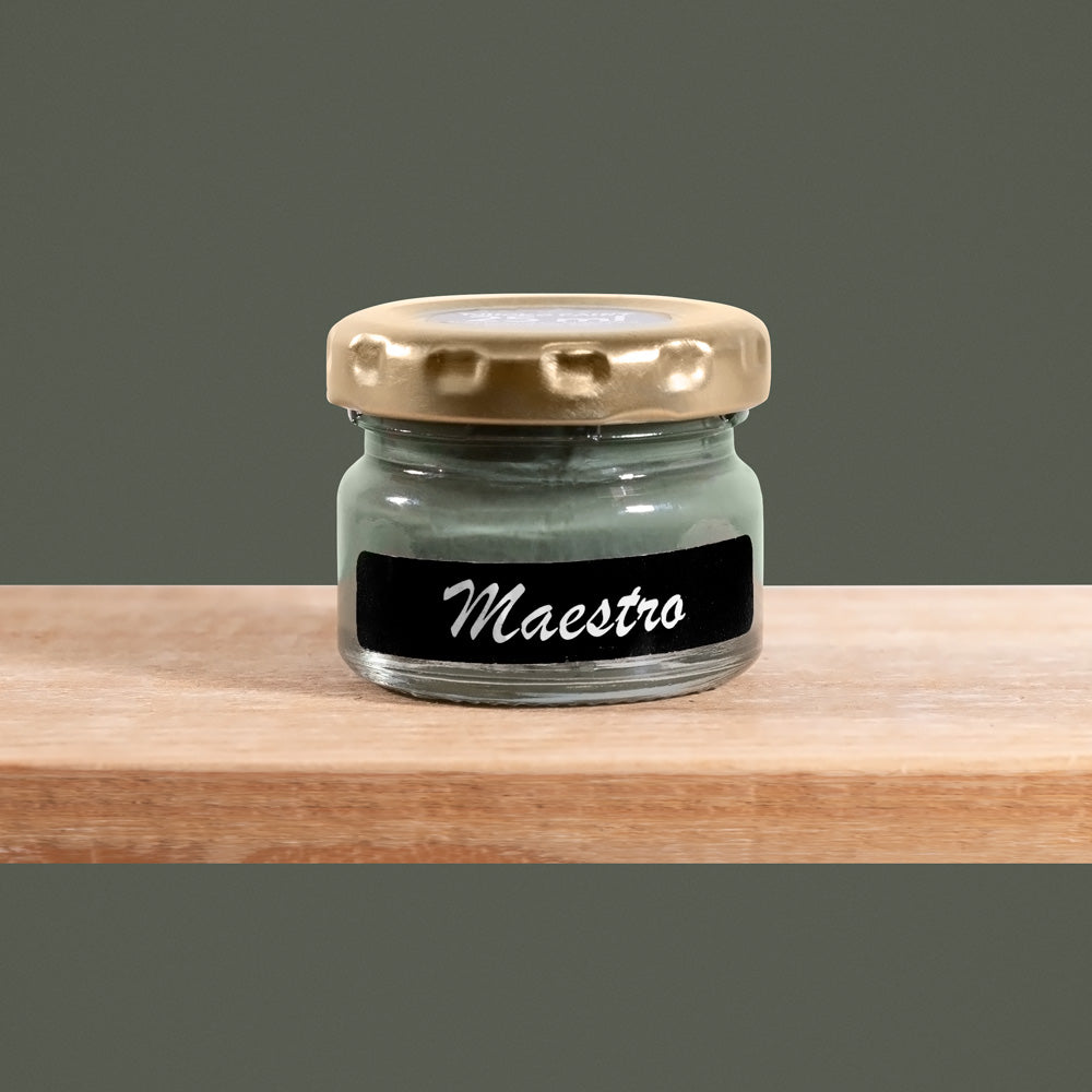 Maestro is a rich, earthy shade of green with hints of warmth.