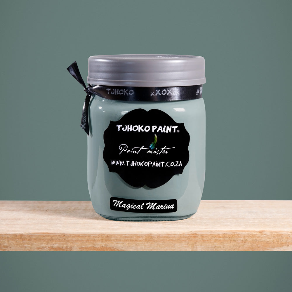 Magical Marina is a serene shade of muted teal, reminiscent of calm waters under a clear sky.