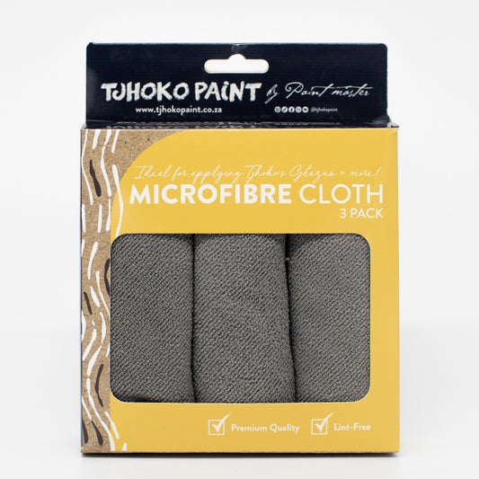 This 3-pack of Tjhoko Microfibre Cloths is ideal for applying glazes, distressing, and cleaning painted surfaces. Super soft, lint-free, and reusable.