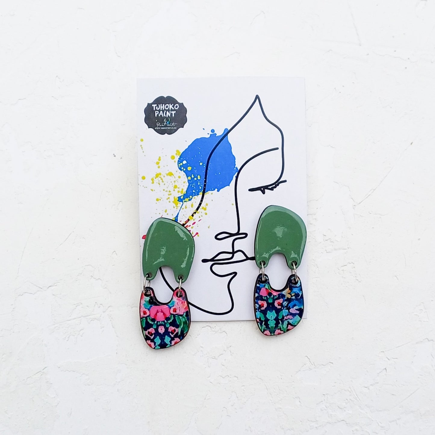 Misa's Floral Print Earrings
