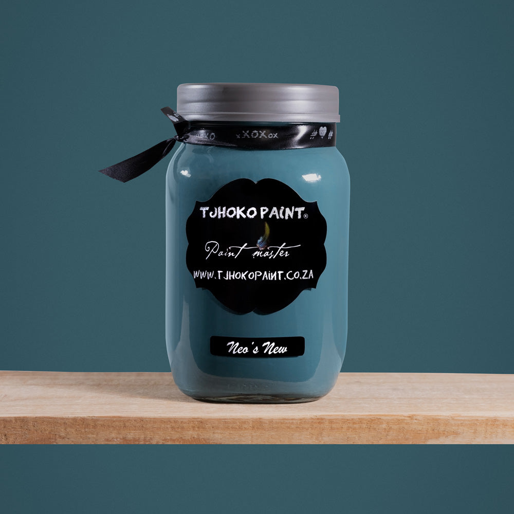 Neo's New is a deep, enigmatic shade of blue-green, reminiscent of the depths of the ocean.