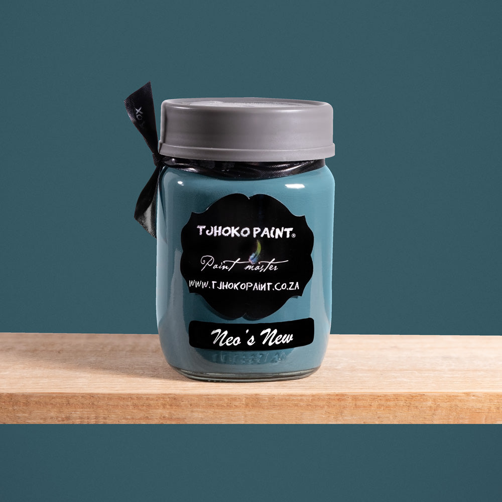 Neo's New is a deep, enigmatic shade of blue-green, reminiscent of the depths of the ocean.