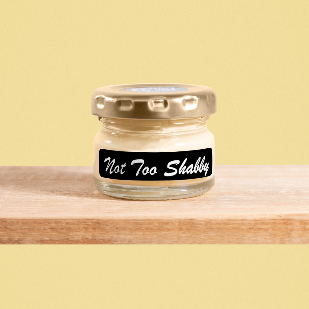 Not Too Shabby is a soft, muted shade of yellow reminiscent of sunlit wheat fields.