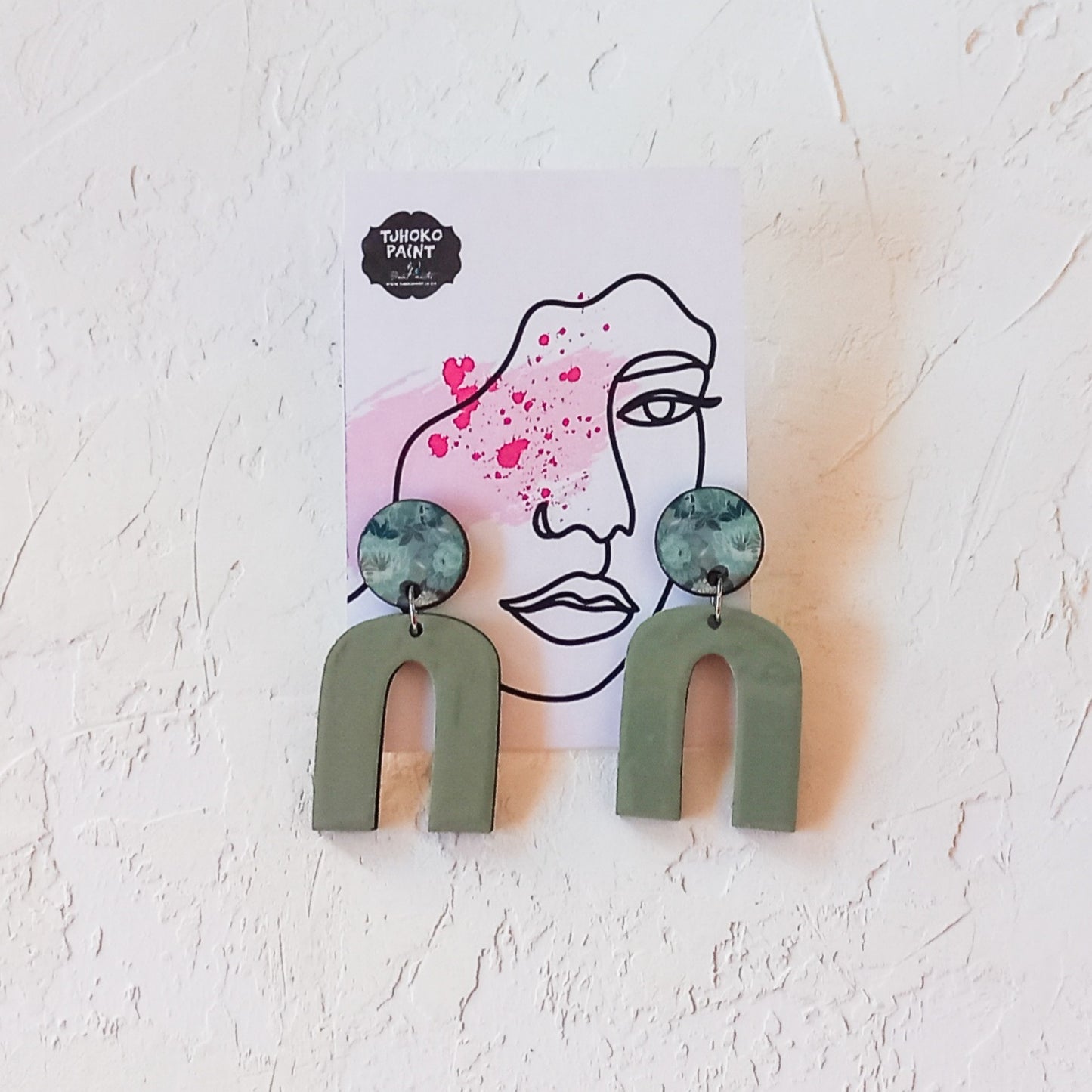 Olivia's Floral Art Earrings