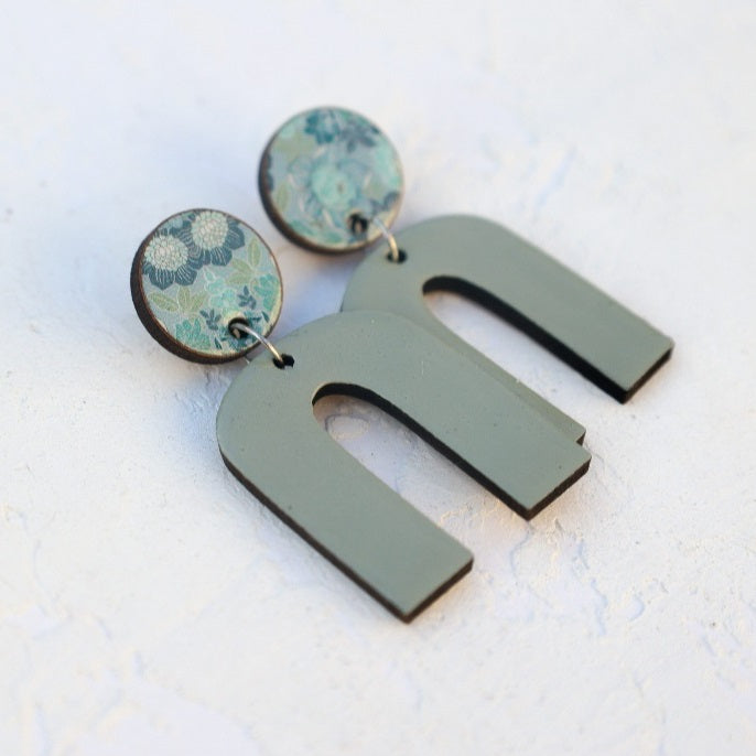 Olivia's Floral Art Earrings