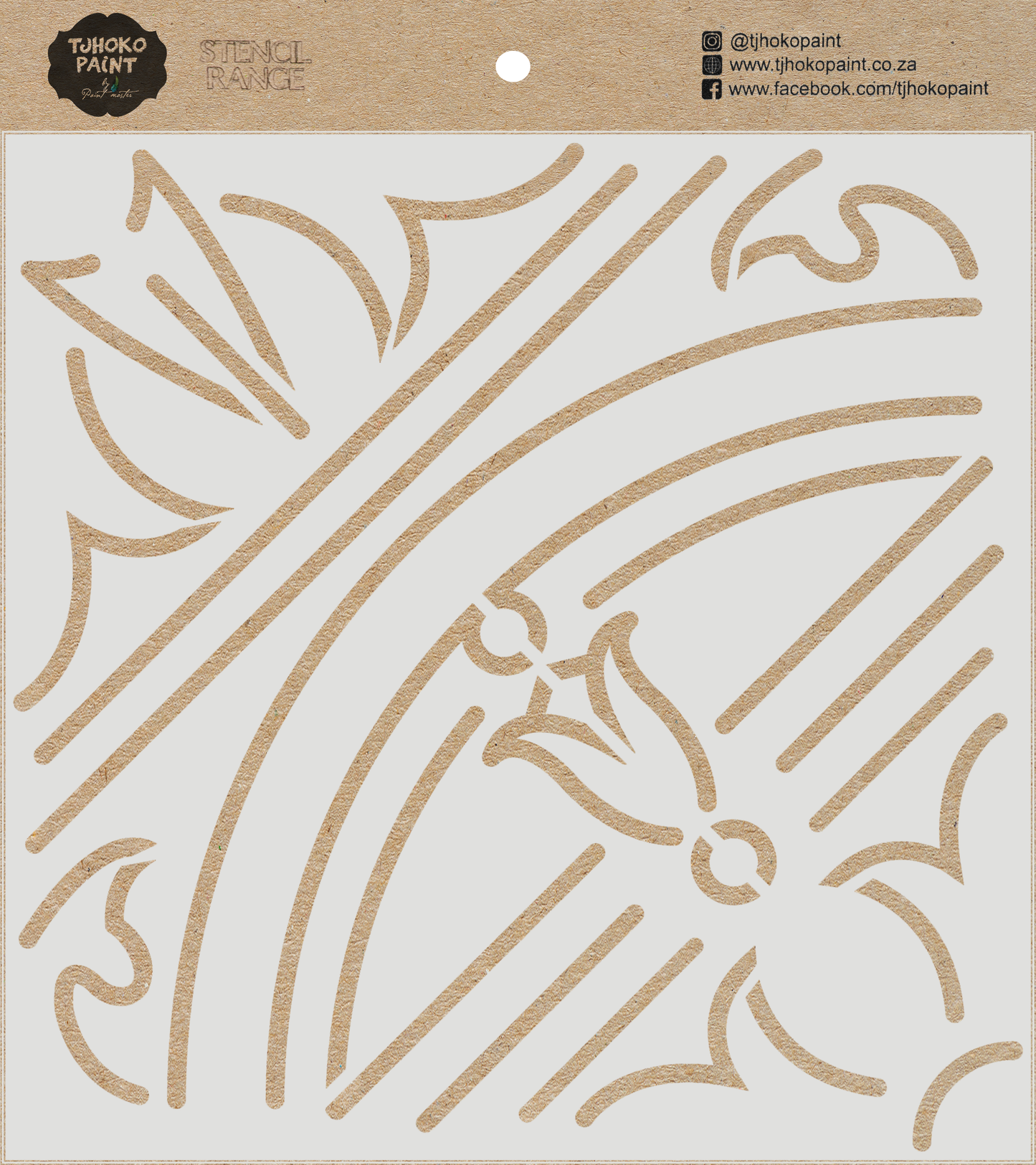 This 15 x 15 cm stencil, Radiance is an elegant design, inspired by classic French motifs, adds a touch of sophistication to any surface.