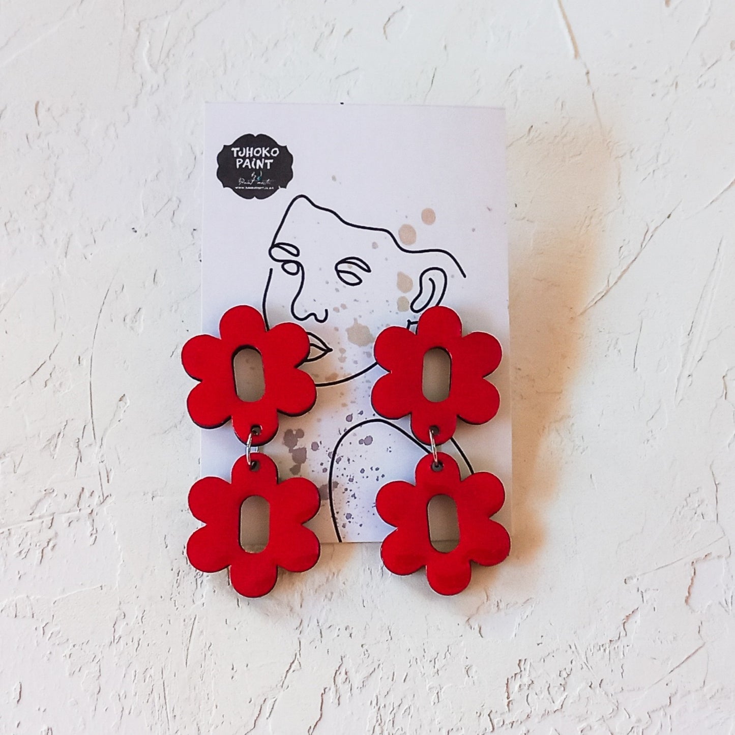 Real Red Double Daisies