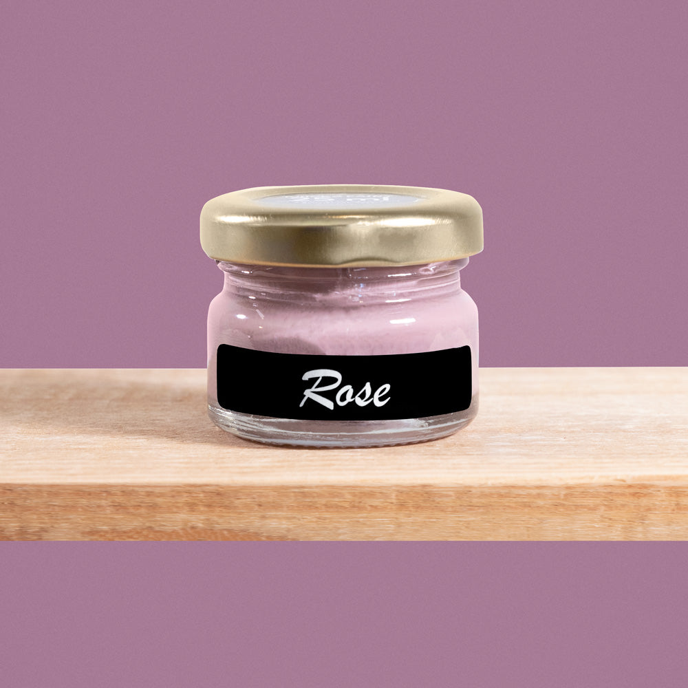 Rose is a soft, romantic shade of a purple-pink reminiscent of blooming roses.
