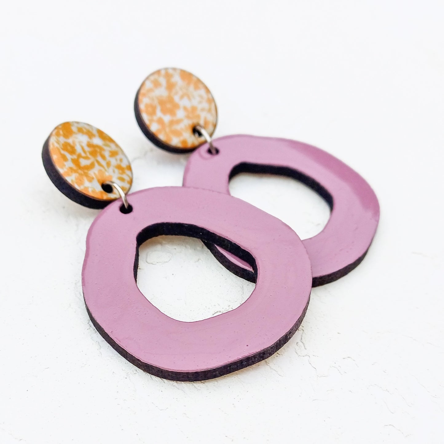 Rose's Yellow Flowers Earrings