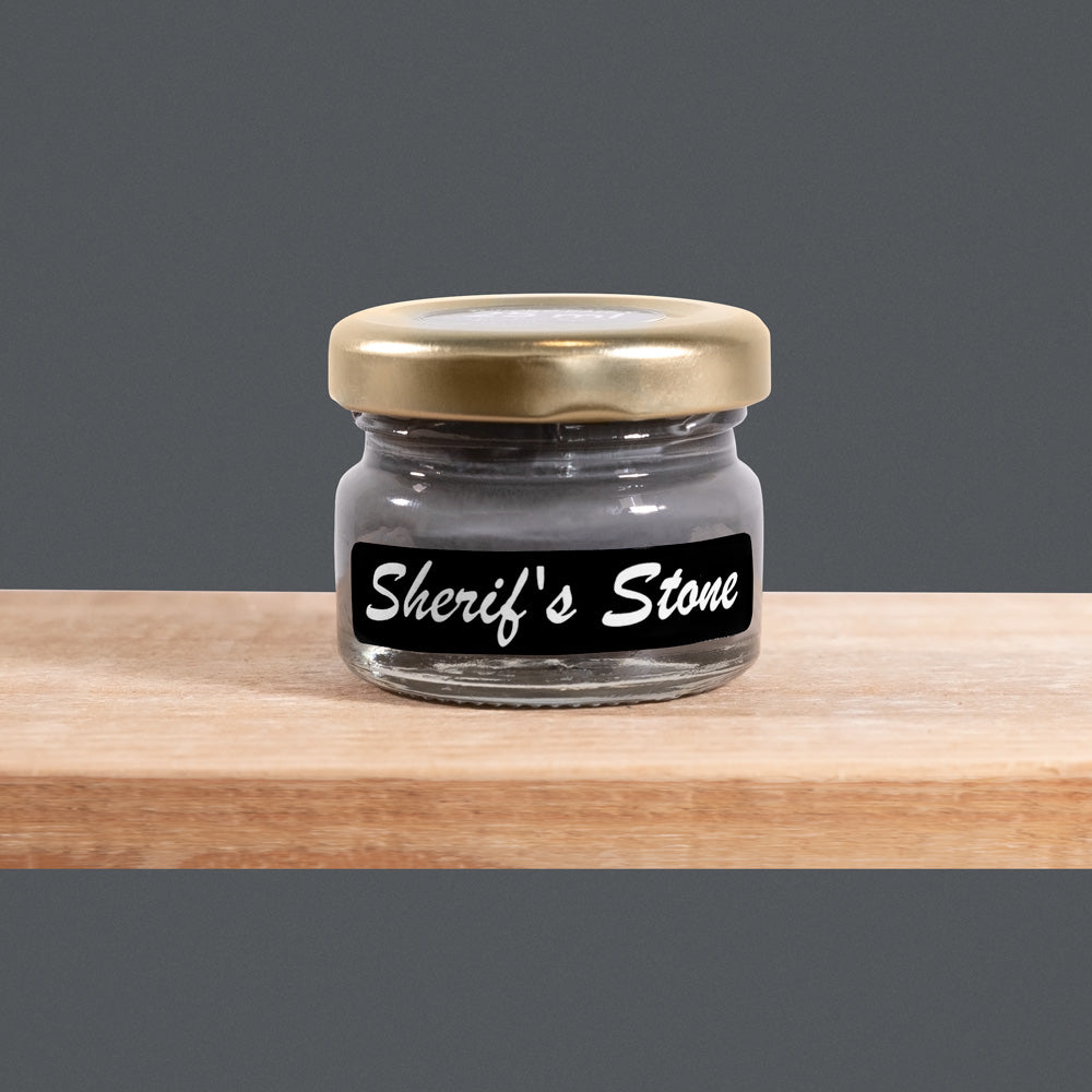 Sherif's Stone is a deep, charcoal gray. It exudes strength and sophistication, adding a touch of drama and depth to any space.