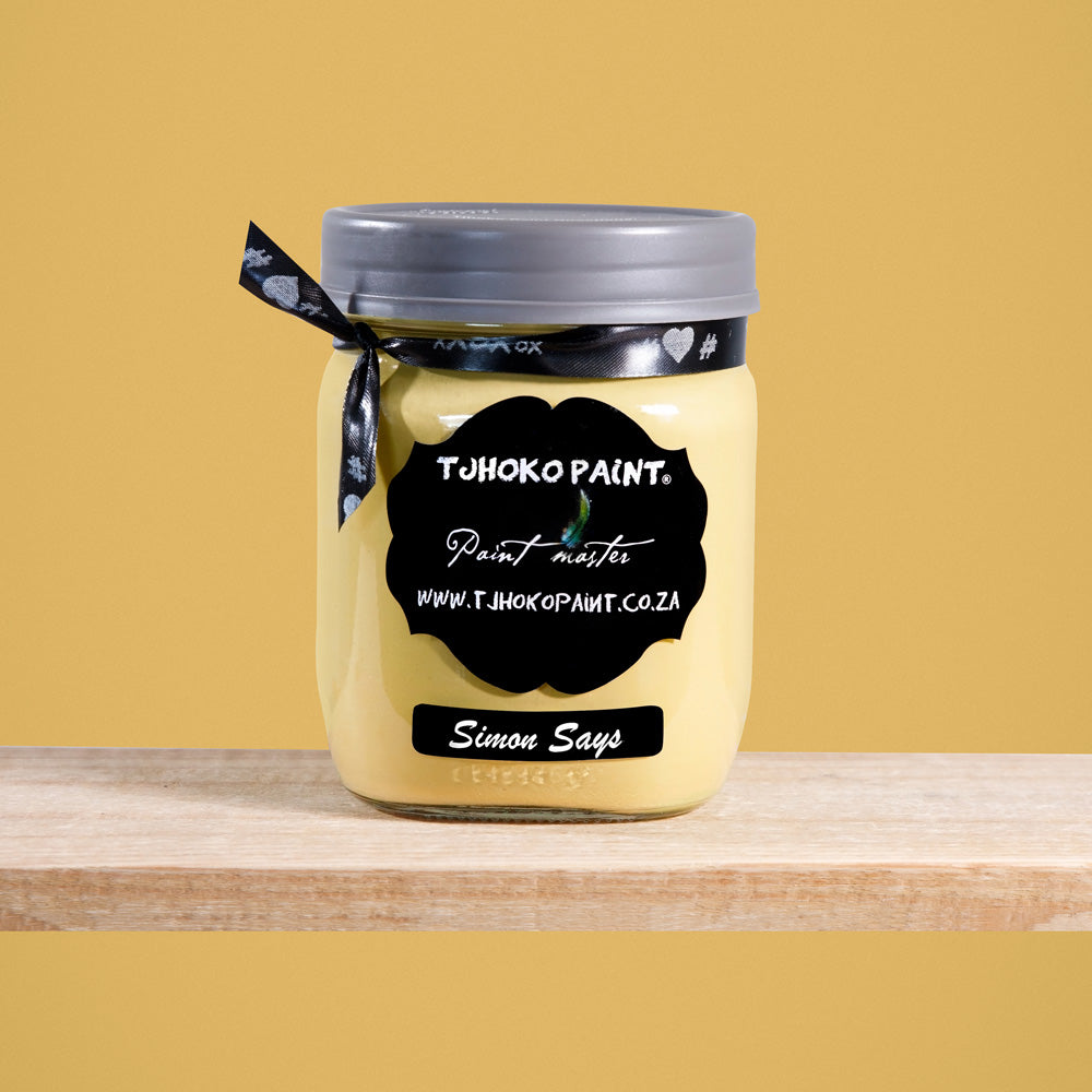 Simon Says is a rich, golden shade of lively mustard yellow-green landscape, reminiscent of a semi-ripe wheat field.