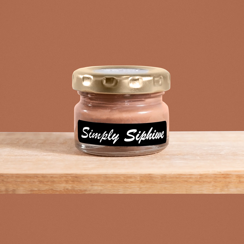 Simply Siphiwe is a warm, earthy shade of reddish-brown reminiscent of sun-kissed terracotta.