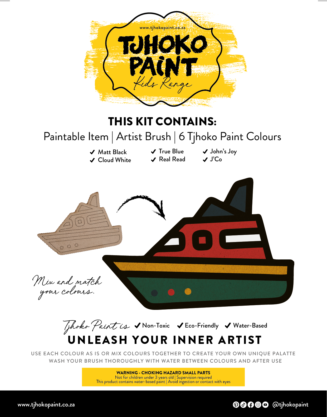 This boat kit is designed to spark creativity and inspire young imaginations