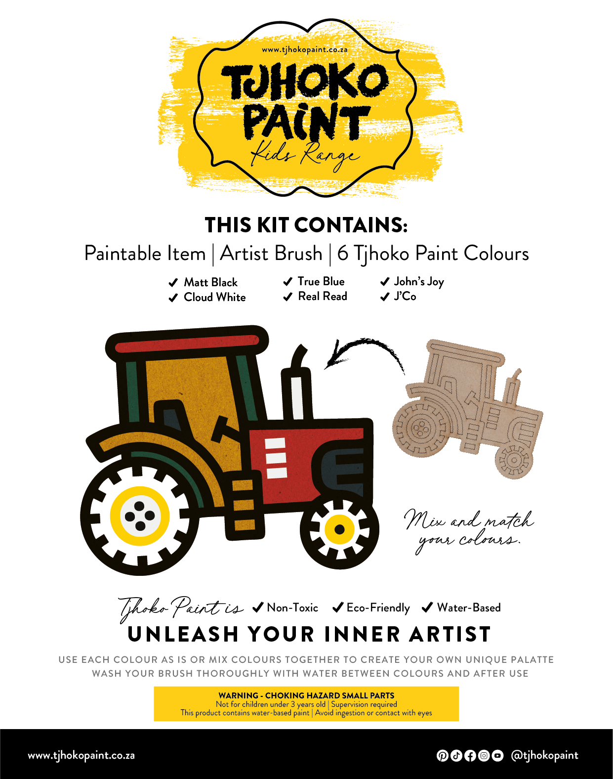 This tractor kit is designed to spark creativity and inspire young imaginations
