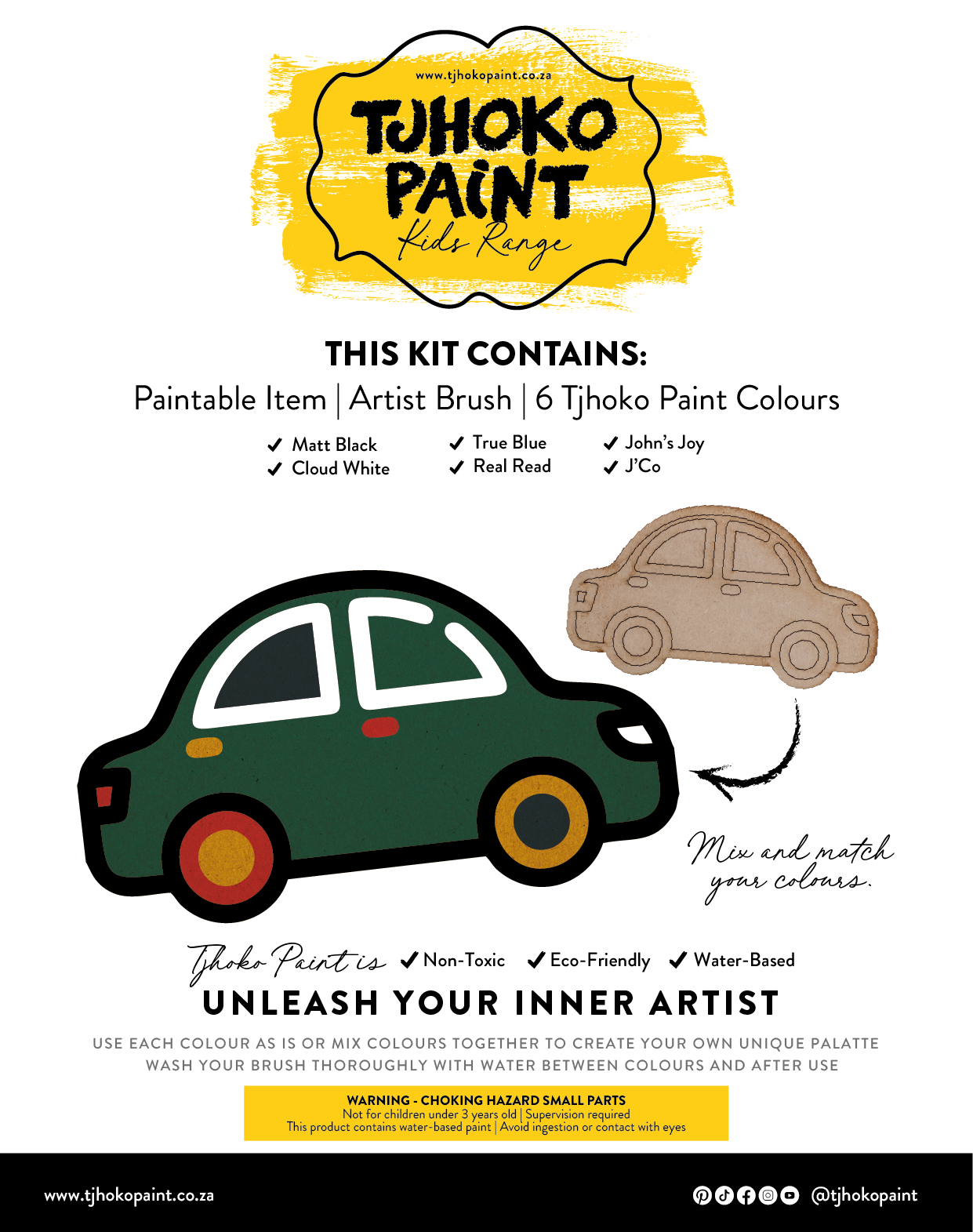 This car kit is designed to spark creativity and inspire young imaginations
