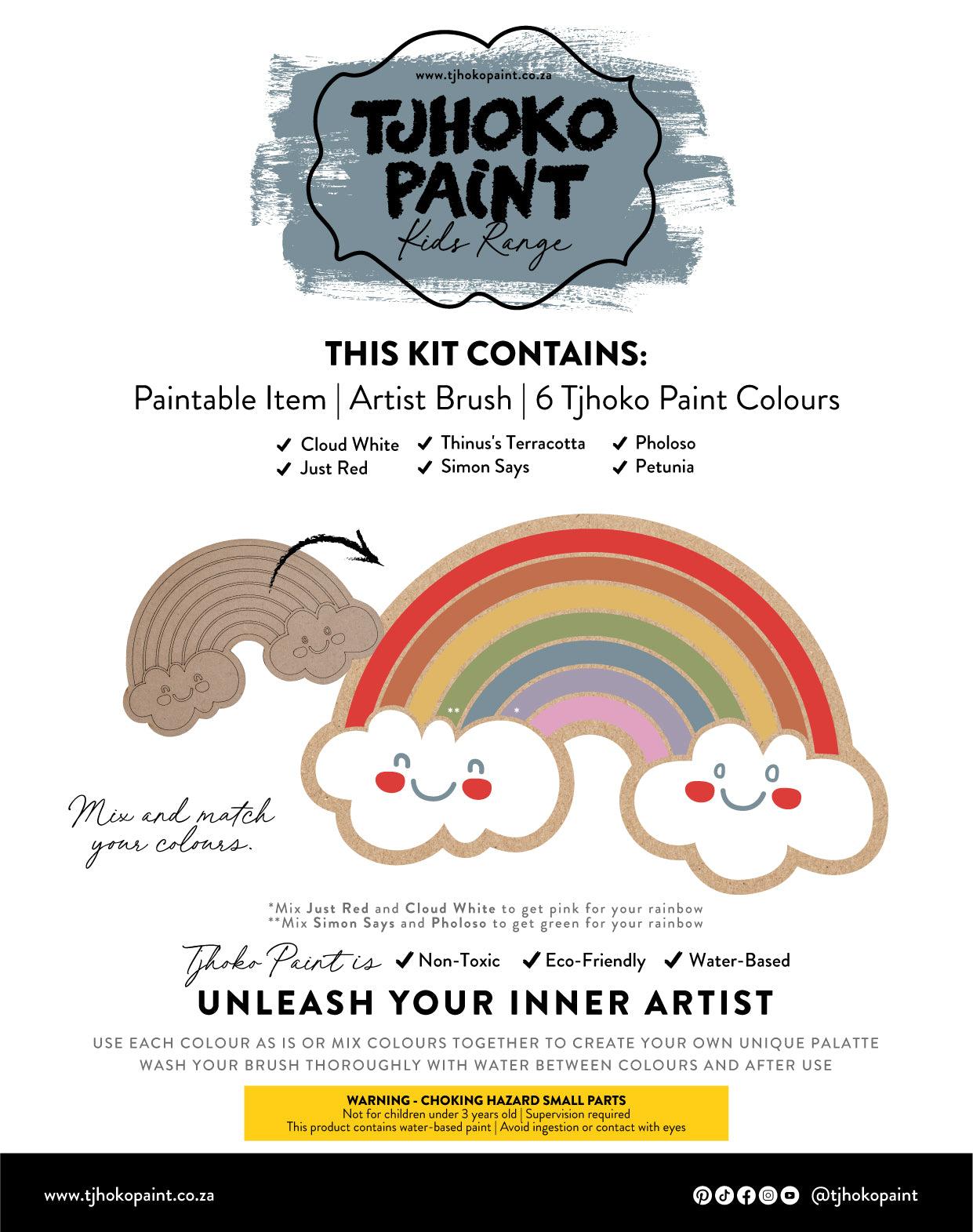 This rainbow kit is designed to spark creativity and inspire young imaginations