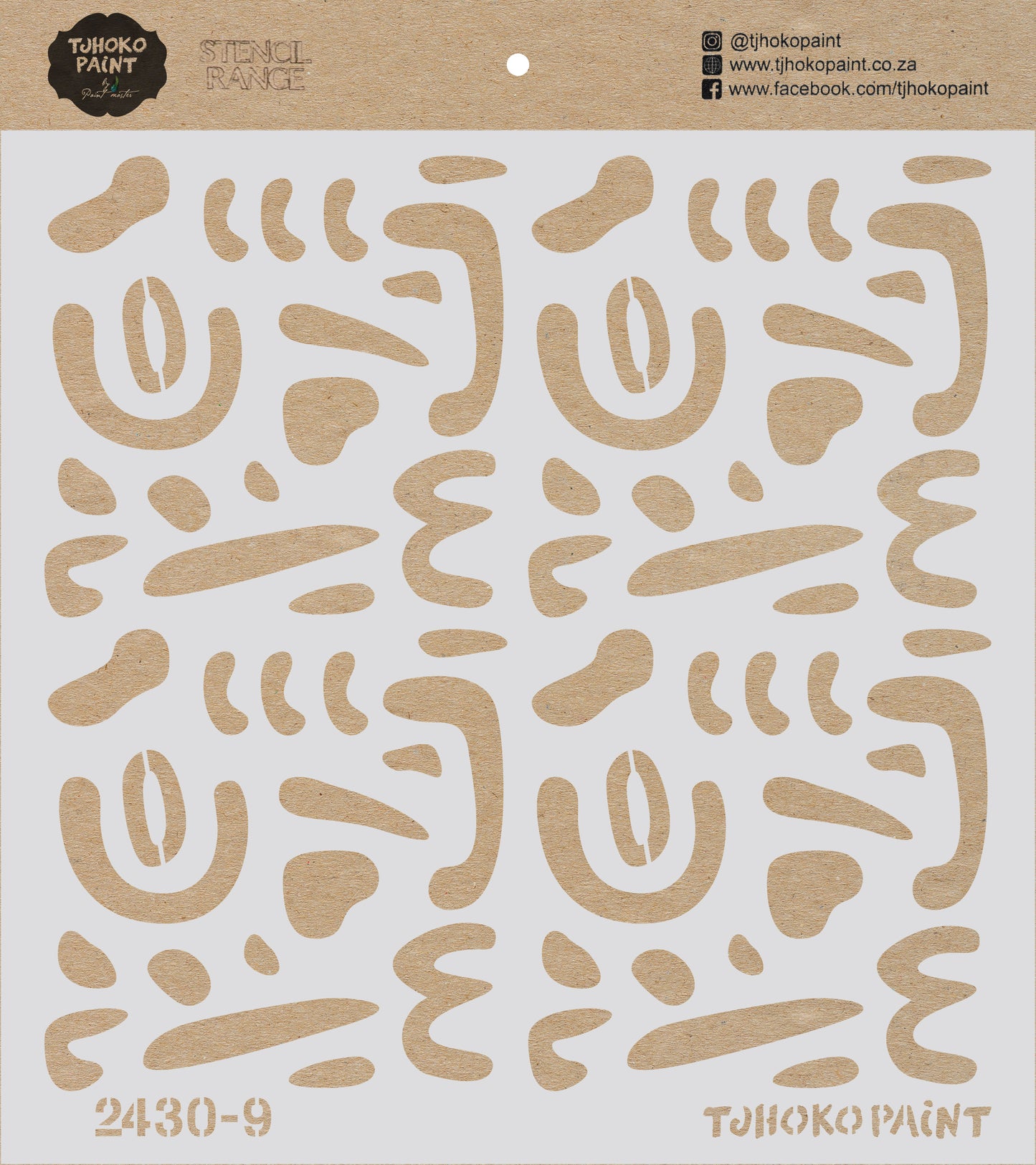 This 30 x 30 cm stencil "Twirly-Wirly" is perfect for adding an artistic touch to your DIY projects.