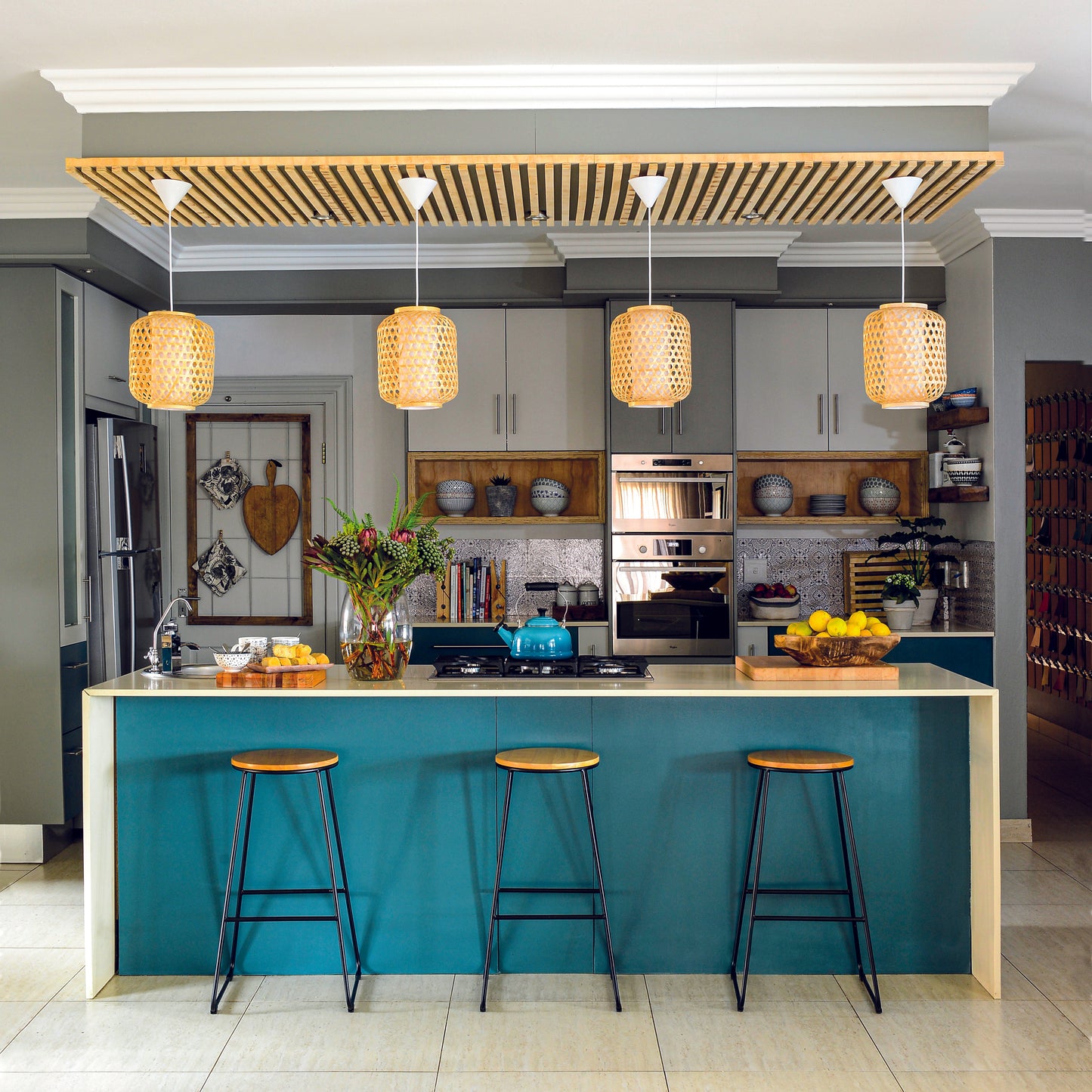 Comfort Blue is a serene shade of muted blue-green, imitating a dark duck egg colour.