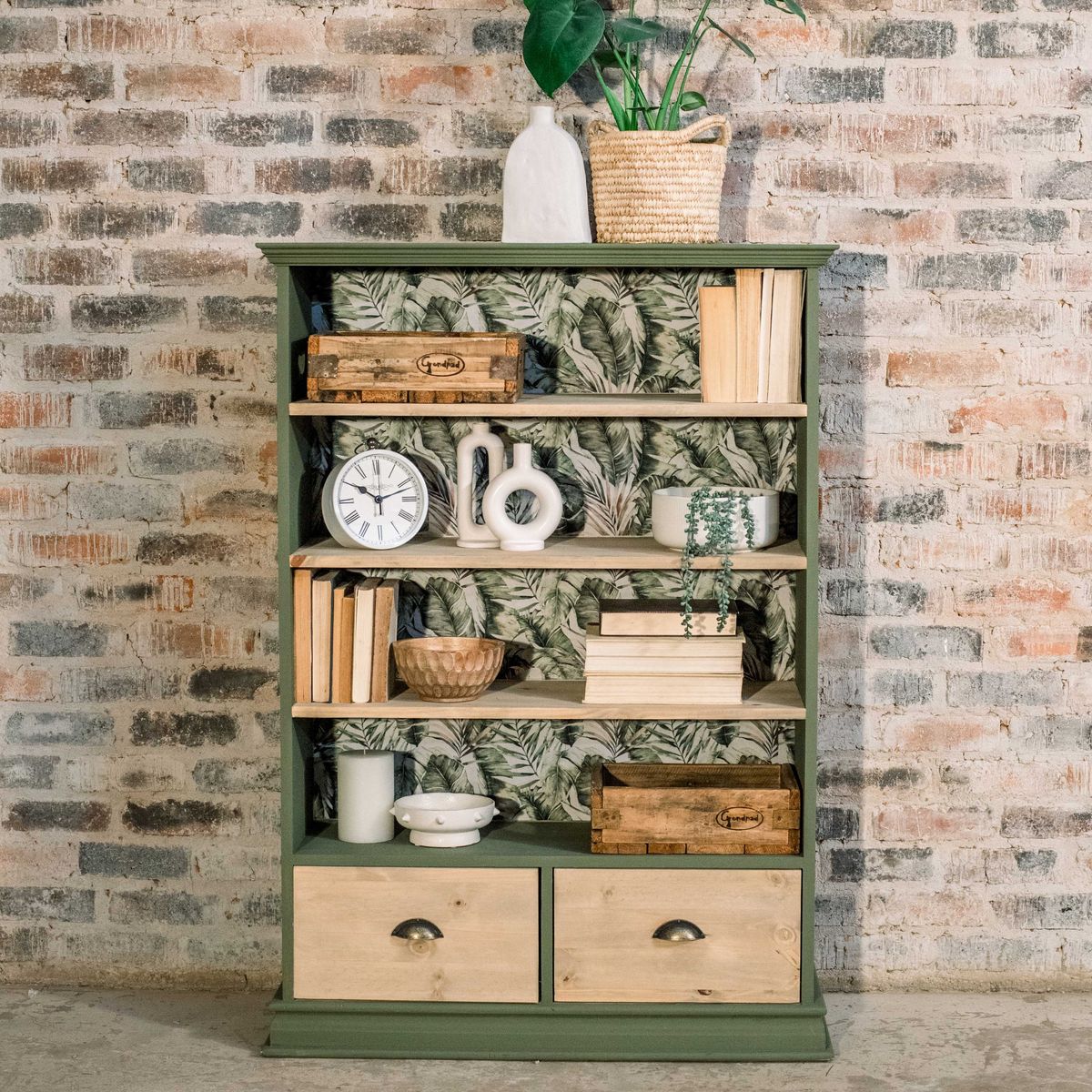 Creative Chrystal is a dark yet muted shade of olive green, reminiscent of sun-dappled leaves.