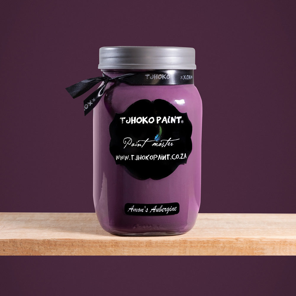 Amon's Aubergine is a deep, rich shade of purple reminiscent of ripe eggplants.