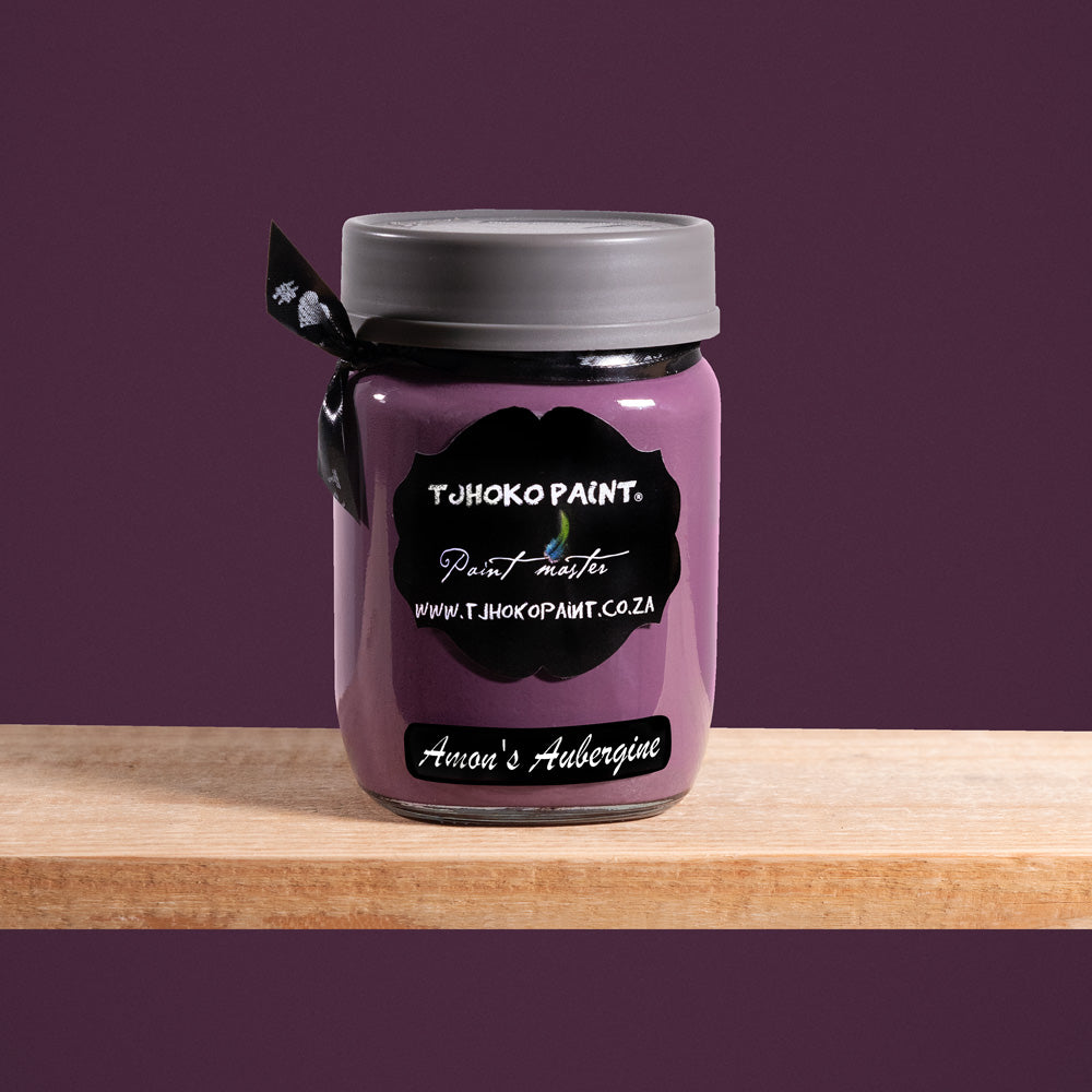 Amon's Aubergine is a deep, rich shade of purple reminiscent of ripe eggplants. 