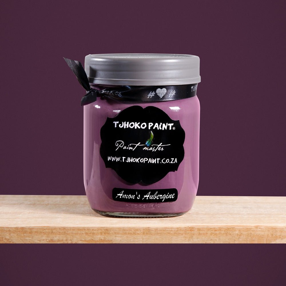 Amon's Aubergine is a deep, rich shade of purple reminiscent of ripe eggplants. 