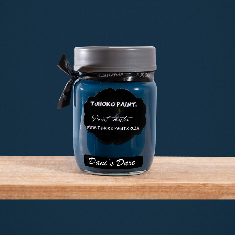 Dani's Dare is a deep, mysterious shade of blue-gray reminiscent of moonlit nights.