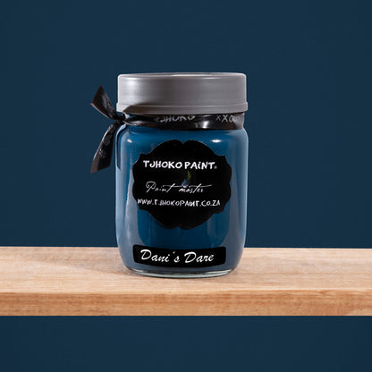 Dani's Dare is a deep, mysterious shade of blue-gray reminiscent of moonlit nights.