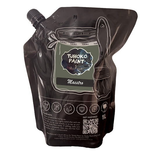 Maestro is a rich, earthy shade of green with hints of warmth.