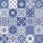 Moroccan Blue Tile vinyl