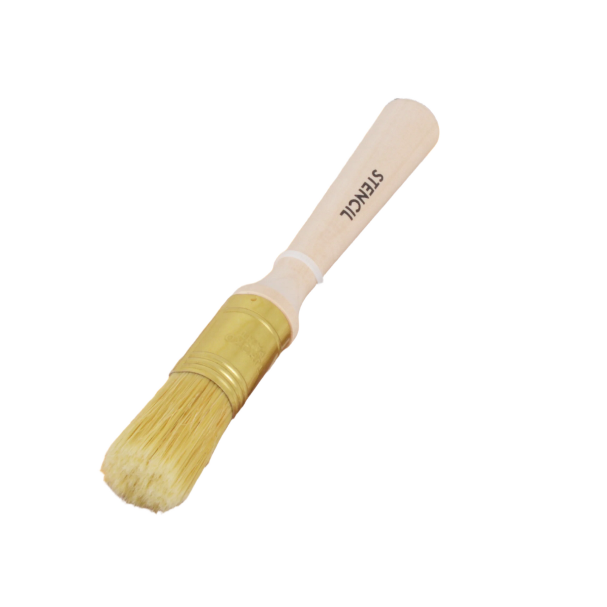 The Tjhoko Stencil Brush is designed for sharp, clean stencil work. With dense, flat-topped natural bristles, it prevents bleeding and gives you full control for perfect results every time.