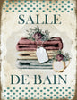 Salle de Bain - Laundry Motif Water Transfer