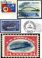 Air Mail Stamps Water Transfer
