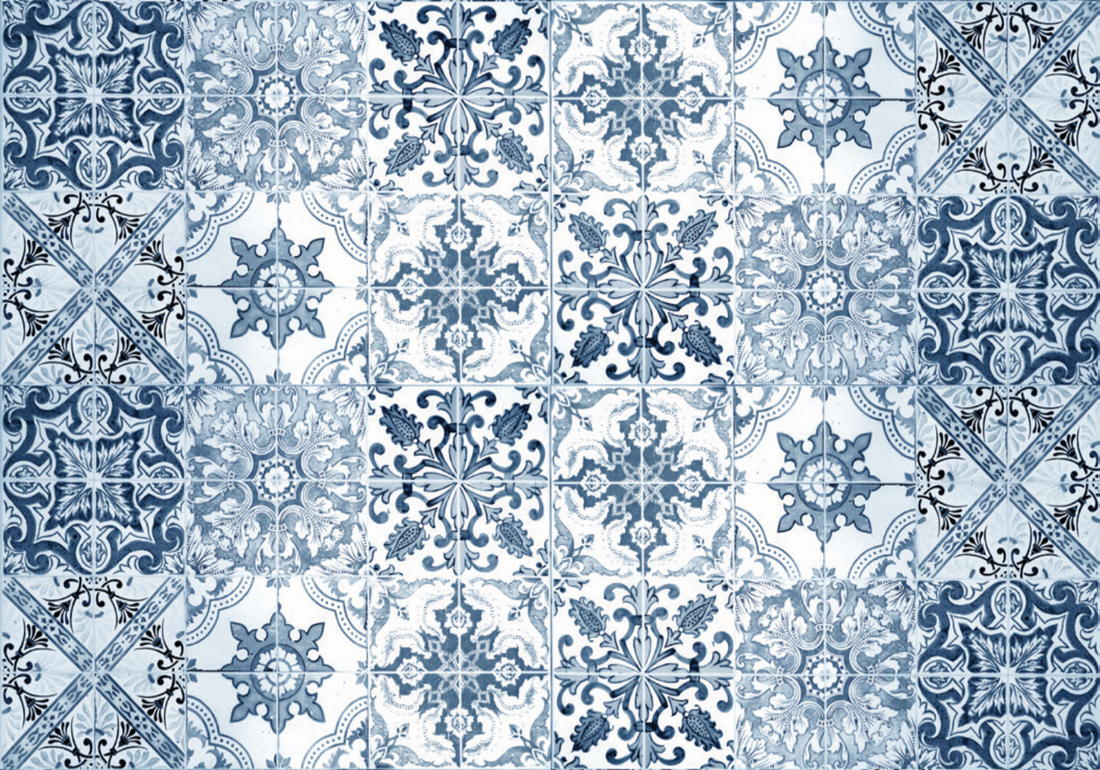 Turkish Blue Mosaic – Tjhoko Paint